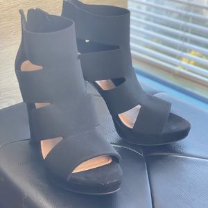 Black heels straps ankle - Dance heels